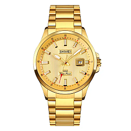Часы мужские наручные Skmei 1654 Золотистый (2091069665)