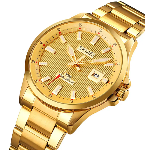 Часы мужские наручные Skmei 1654 Золотистый (2091069665)