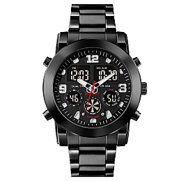 Чоловічі наручні класичні годинники Skmei 1642 Чорний