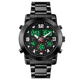 Чоловічі наручні класичні годинники Skmei 1642 Чорний