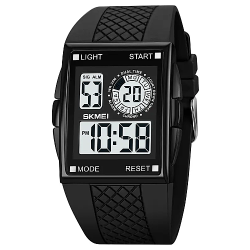Чоловічі наручні кварцеві годинники Skmei 1967 Чорний