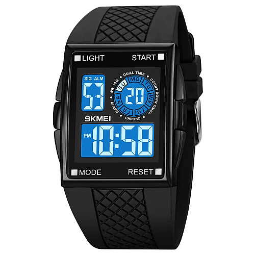 Чоловічі наручні кварцеві годинники Skmei 1967 Чорний