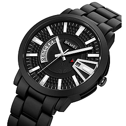 Мужские часы Skmei 1985 на браслете Черный