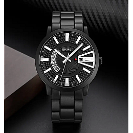 Мужские часы Skmei 1985 на браслете Черный