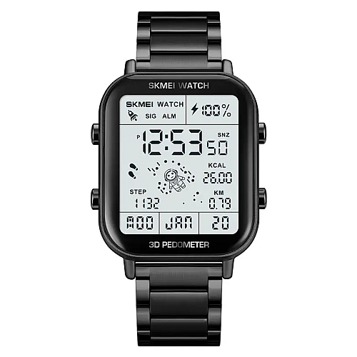 Часы наручные Skmei 1888 astronaut фитнес трекер Черный