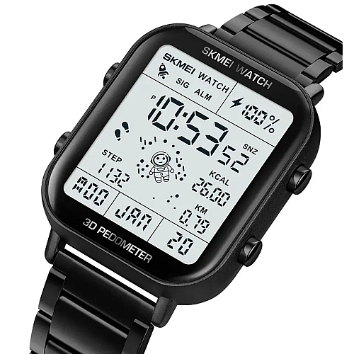 Часы наручные Skmei 1888 astronaut фитнес трекер Черный