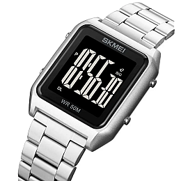 Мужские наручные часы Skmei 1879 Серебристый