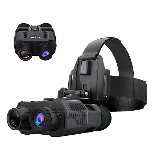 Бінокль нічного бачення FMA GVDA918 до 400 м в темряві з кріпленням на голову + карта пам'яті на 64Гб