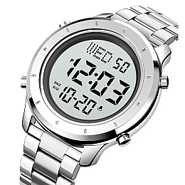 Мужские наручные электронные часы Skmei 1864 Серебристый