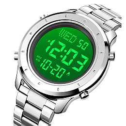 Мужские наручные электронные часы Skmei 1864 Серебристый