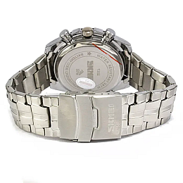 Чоловічі наручні класичні годинники Skmei 1302 Сріблястий