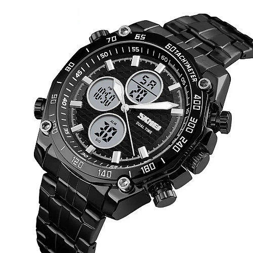 Чоловічі наручні класичні годинники Skmei 1302 Ч