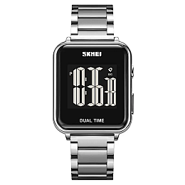 Чоловічі наручні класичні годинники Skmei 1852 Сріблястий