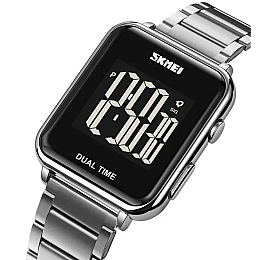 Чоловічі наручні класичні годинники Skmei 1852 Сріблястий