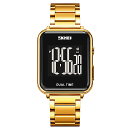 Чоловічі наручні класичні годинники Skmei 1852 Золотистий