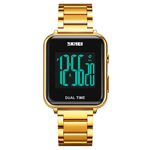 Чоловічі наручні класичні годинники Skmei 1852 Золотистий