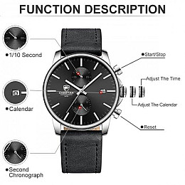 Чоловічі наручні класичні годинники Cheetah Monaco