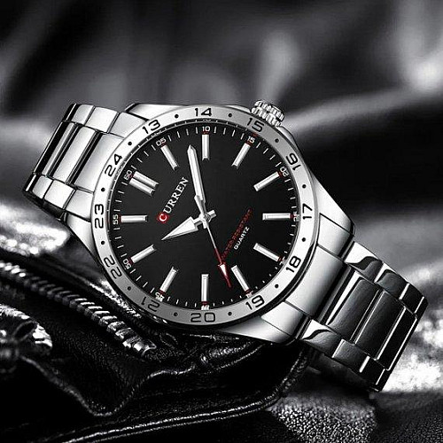 Чоловічі наручні класичні годинники Curren Hector Сріблястий