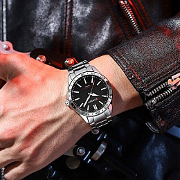 Чоловічі наручні класичні годинники Curren Hector Сріблястий