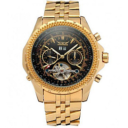 Часы мужские наручные классические Jaragar Exclusive Золотистый (2102527345)