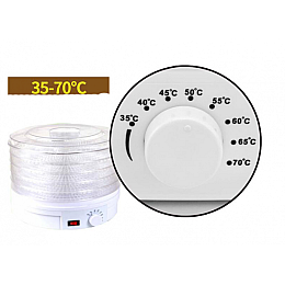 Сушилка для овощей и фруктов Rainberg RB-912 800 Вт 5 ярусов Белый (1885534292)