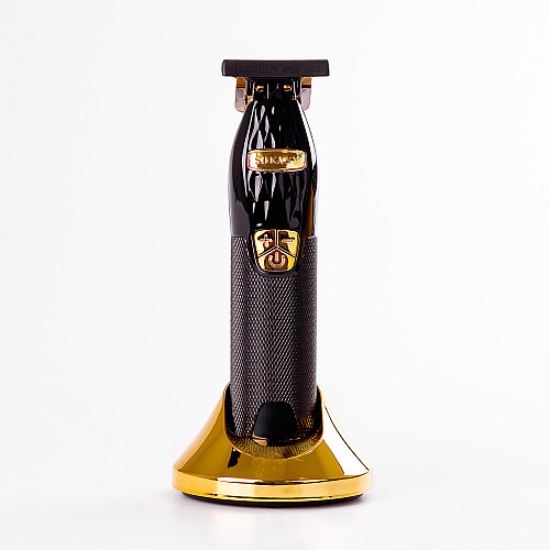 Машинка для стрижки Sokany SK-LF-9972 акумуляторна з LED-дисплеєм чорна з золотом (SKLF9972)