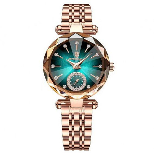 Женские наручные классические часы Poedagar Lime Золотистый