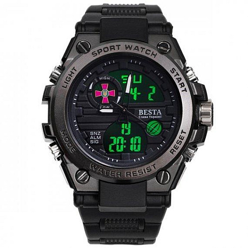 Мужские наручные часы BESTA Tattoo ЗСУ Черный