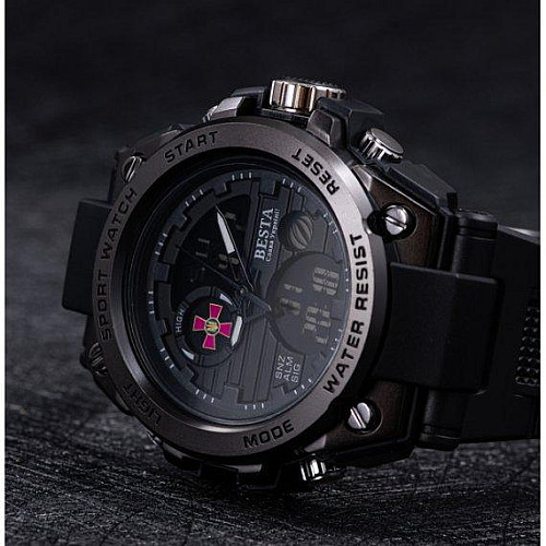 Мужские наручные часы BESTA Tattoo ЗСУ Черный