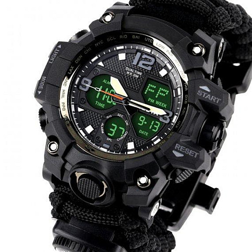 Мужські наручні годинники BESTA Life Pro з компасом Чорний