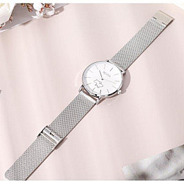 Часы наручные классические BESTA Love UA Серебристый