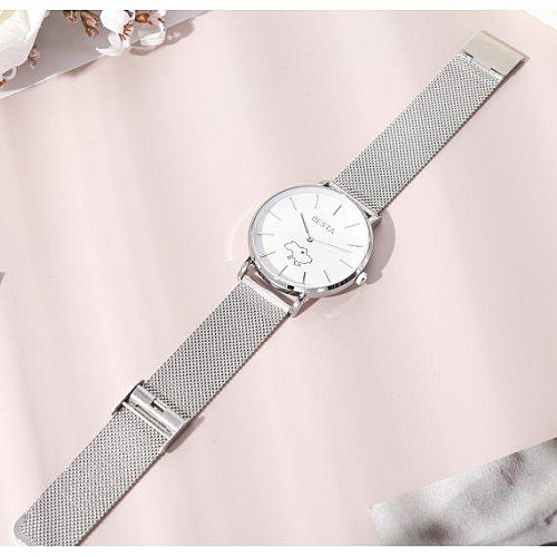 Часы наручные классические BESTA Love UA Серебристый