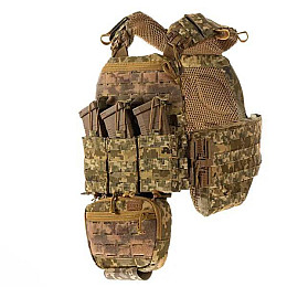 Плитоноска з підсумками No Brand М7 Pro Піксель (2132256155)