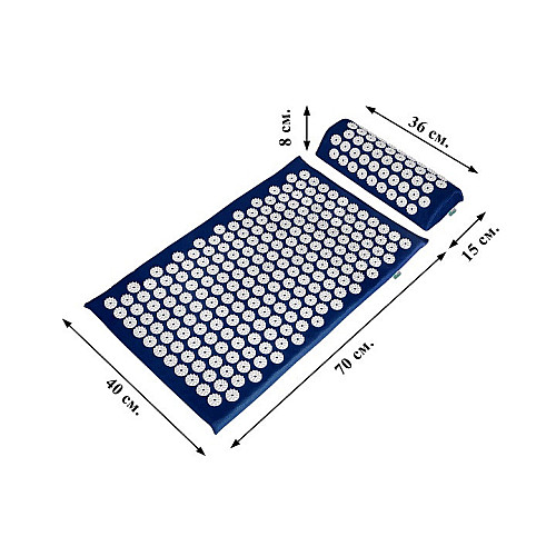 Аппликатор Кузнецова Eko-Max Універсал Темно-Синий (Коврик+Валик+Чехол) /10-20574/