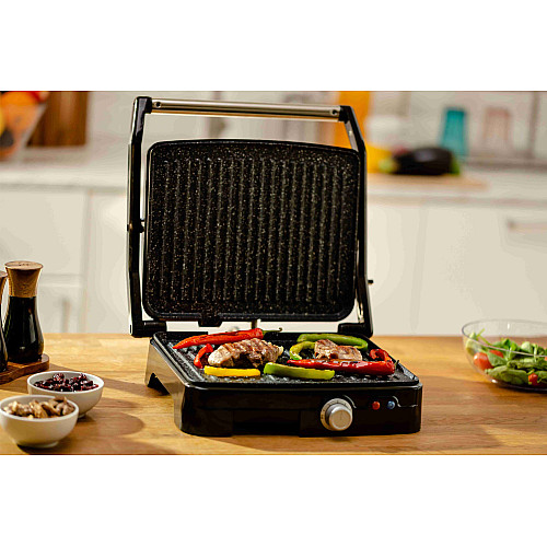 Гриль Zelmer ZPR2000 2200 Вт 29х23 см Чорно-сірий (74722832)