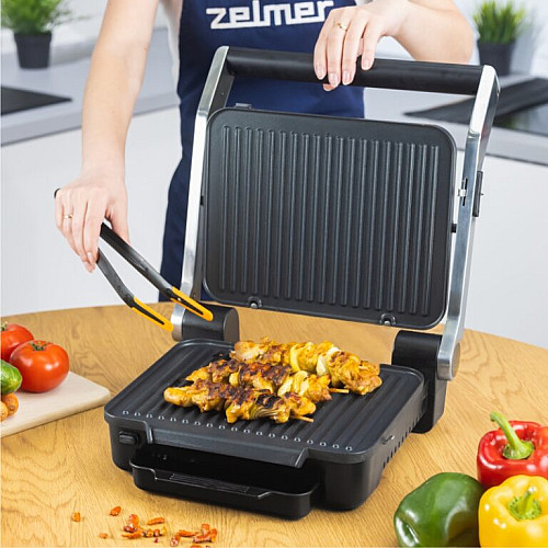 Гриль ZELMER ZPR2600 2000 Вт Чорний (74722833)