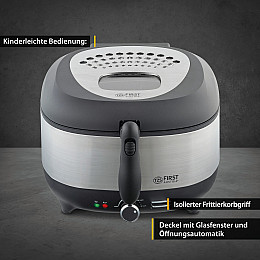 Фритюрниця First FA-5058-4 3.5 л 1800 Вт Сірий-чорний (78088287)