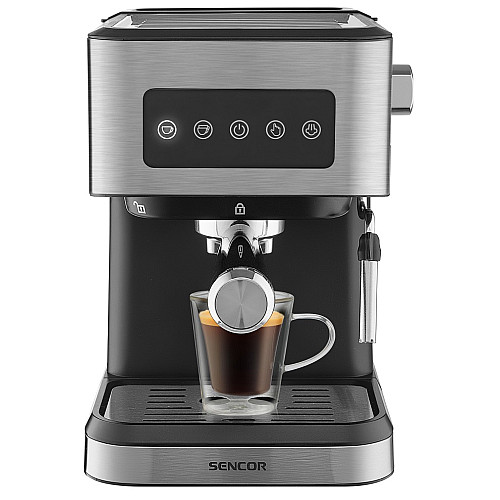Кофеварка эспрессо Sencor SES 4020SS 1.5 л Черно-серебристый (6931335)