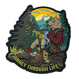 Патч шеврон Dobroznak Element Подорожній по життю 7.5х8 см Різнокольоровий (1017)