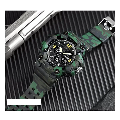 Чоловічі спортивні наручні годинники Skmei 1742 Hamlet Зелений камуфляж
