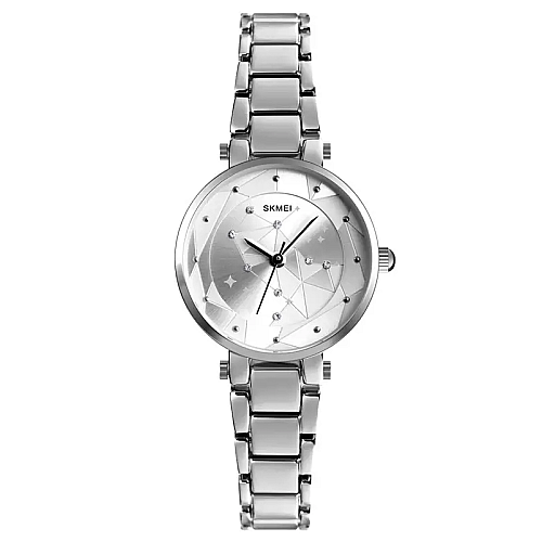 Наручні годинники жіночі Skmei 1411 Сріблястий (2149448862)