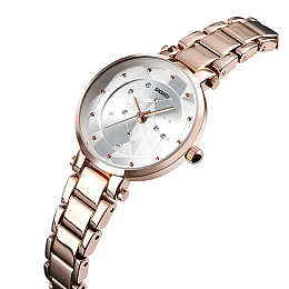 Часы женские наручные Skmei 1411 Звездное сияние Розовое золото