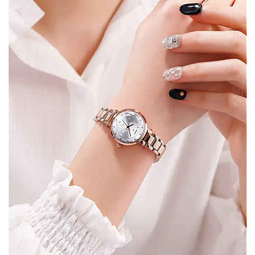 Часы женские наручные Skmei 1411 Звездное сияние Розовое золото