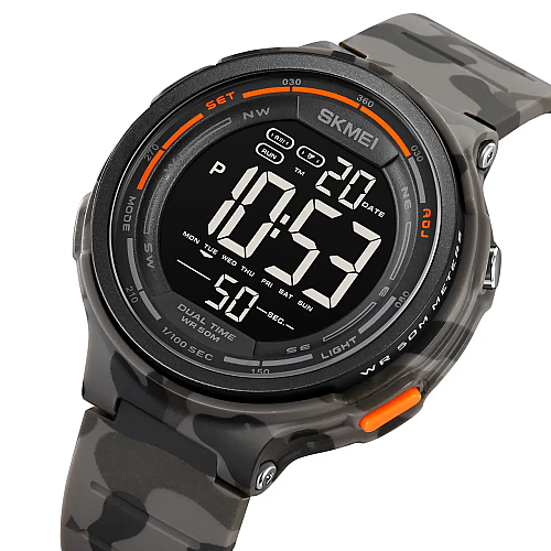 Часы мужские наручные Skmei 1841 Серый камуфляж (2149582411)