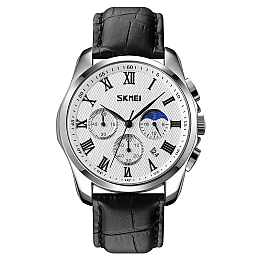Часы мужские наручные классические Skmei 9260 Серебристый (2149625857)