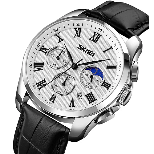 Часы мужские наручные классические Skmei 9260 Серебристый (2149625857)