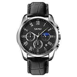 Часы мужские наручные классические Skmei 9260 Серебристый