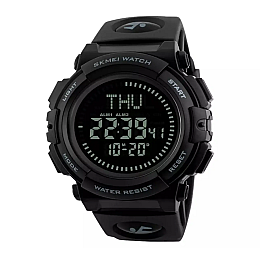 Часы мужские спортивные с компасом Skmei 1290 Черный