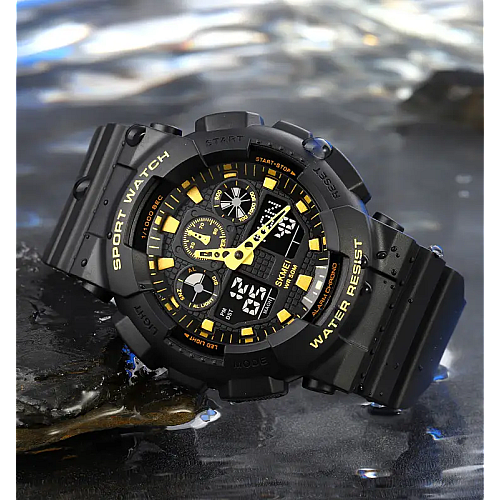 Часы мужские наручные Skmei 1832 Черный с золотом