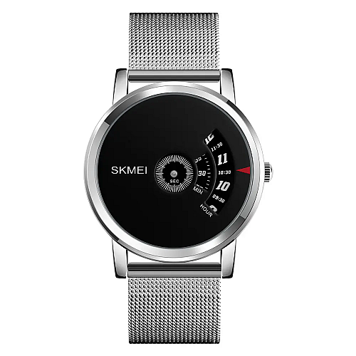 Мужские наручные часы Skmei 1260 Серебристый на стальном браслете